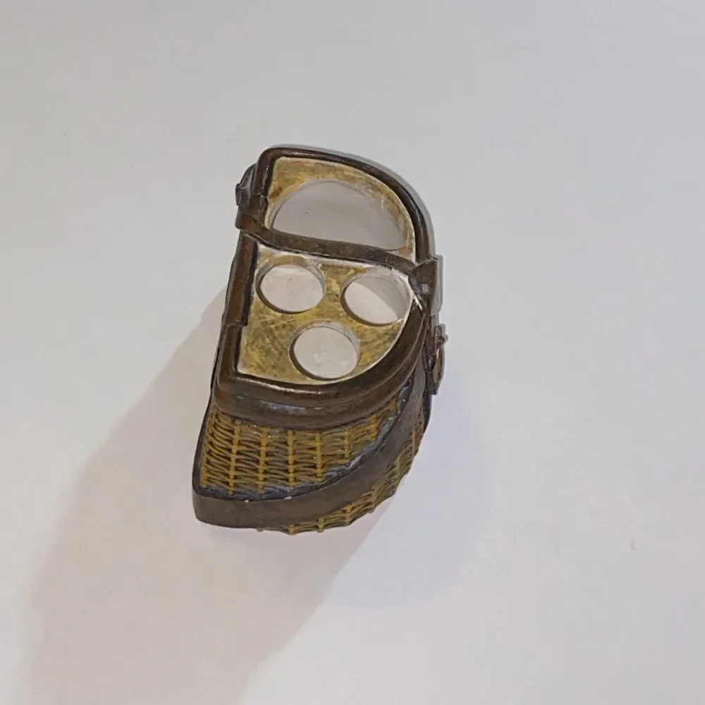 VTG,Fishing Basket Toothbrush Holder Seramic
